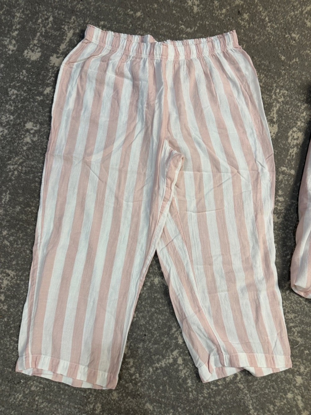 Sincerly Jules Blush Pink & White Striped Short-Sleeve Pajama Set - Picture 5 of 6